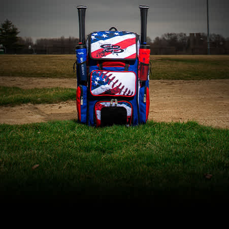 baseball bat bag with usa flag printed design