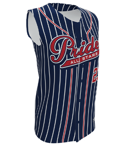 Boombah Custom Full Button Sleeveless Jersey