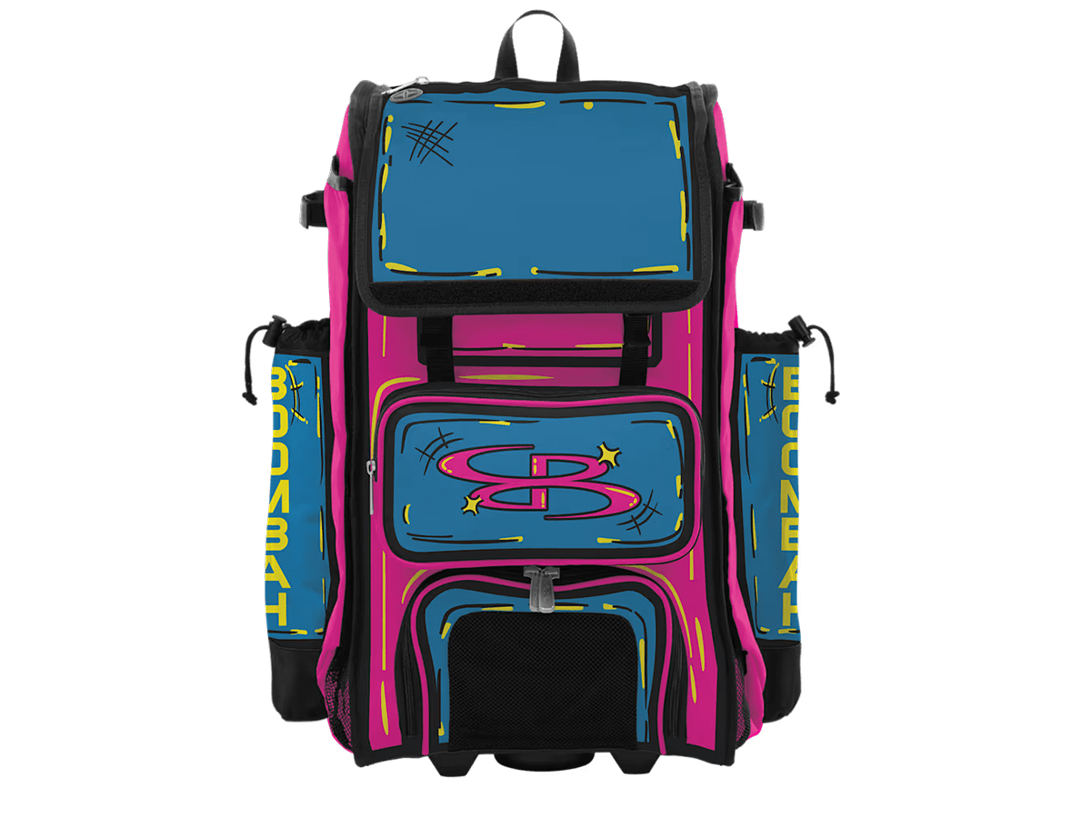 Team Color Rolling Catcher's Superpack Bat Bags
