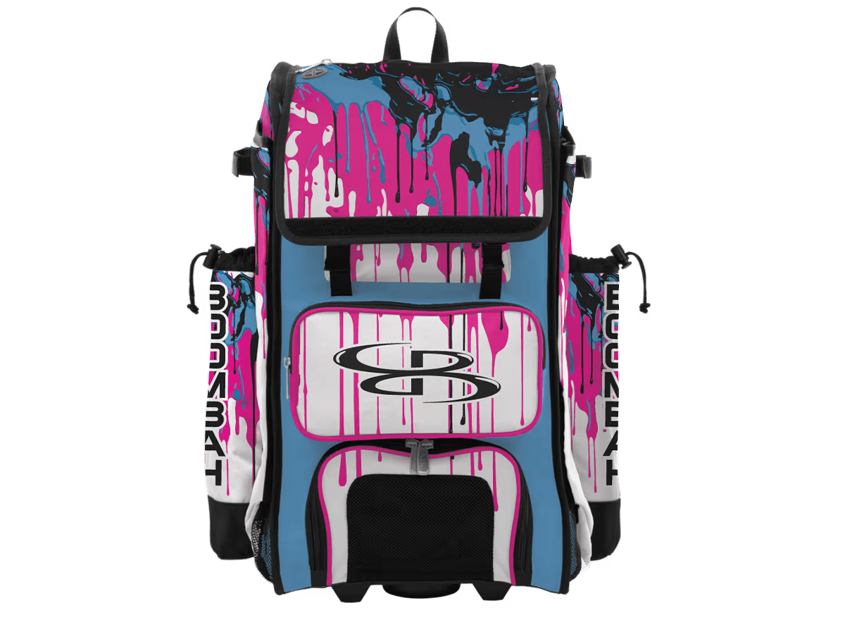 Graffiti Drip Rolling Catcher's Superpack Bat Bag
