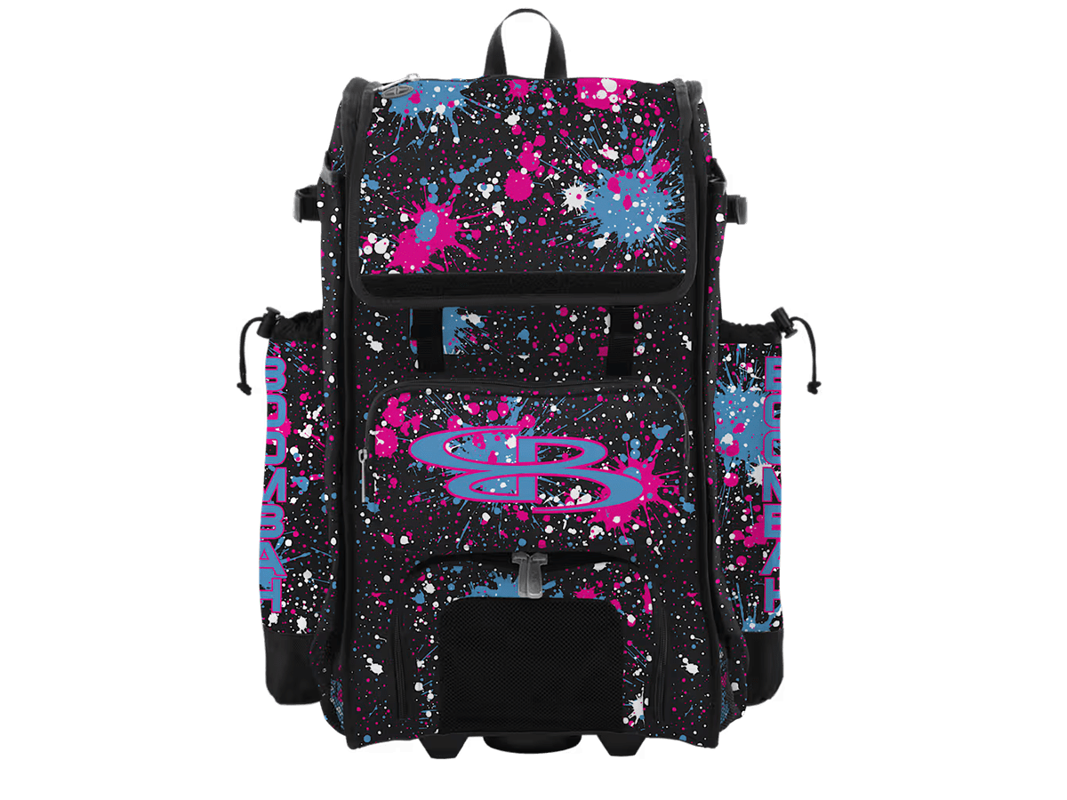 Graffiti Drip Rolling Catcher's Superpack Bat Bag