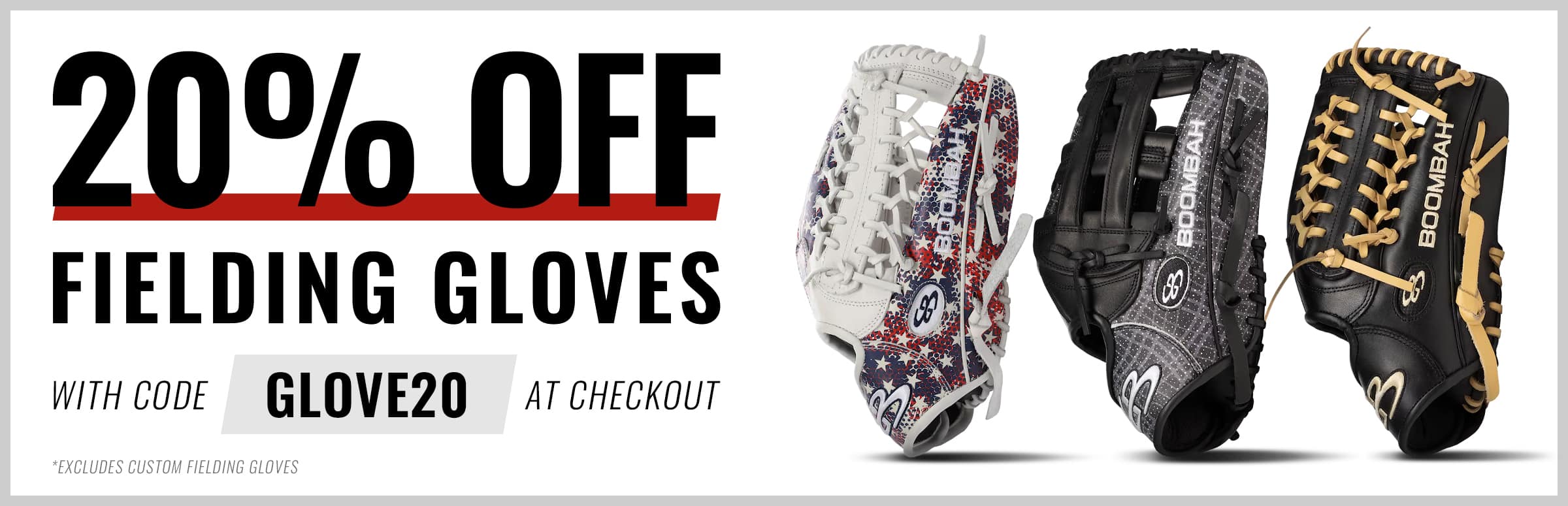 20% Off Fielding Gloves with code GLOVE20 - SHOP NOW