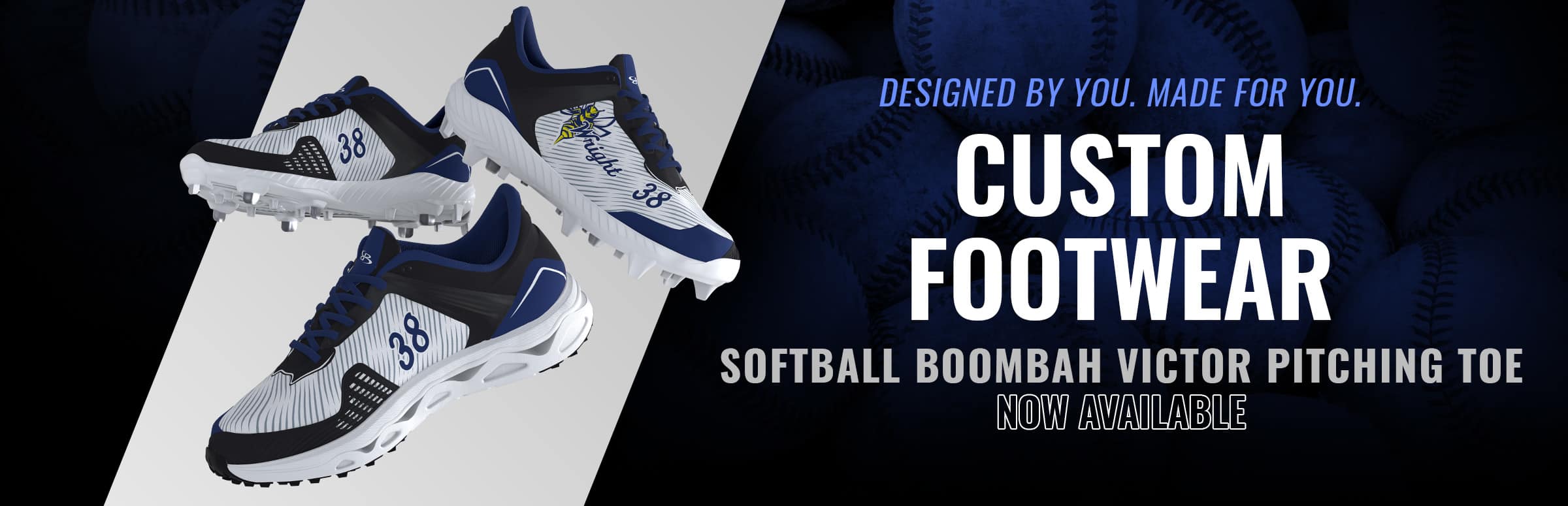 Custom Boombah Victor Softball Pitching Toe Footwear