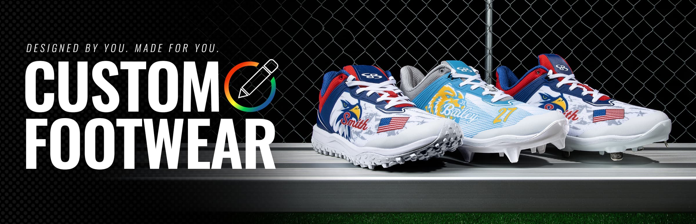 Custom Boombah Viper Footwear