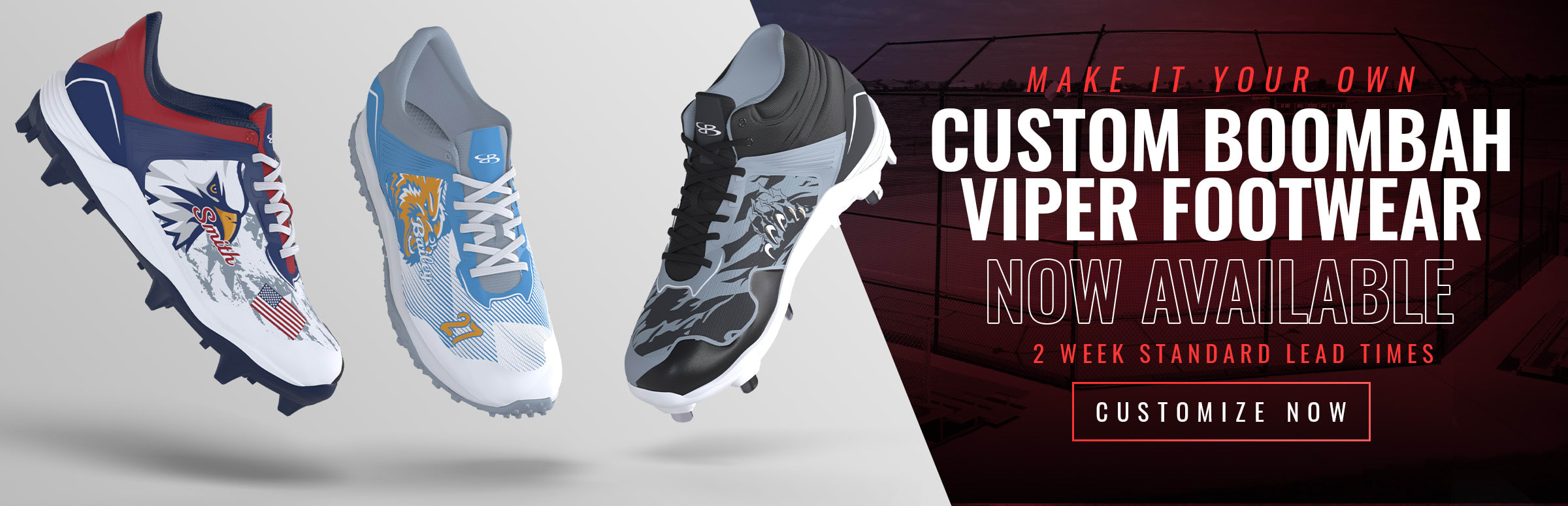 Boombah custom uniforms footwear and athletic equipment