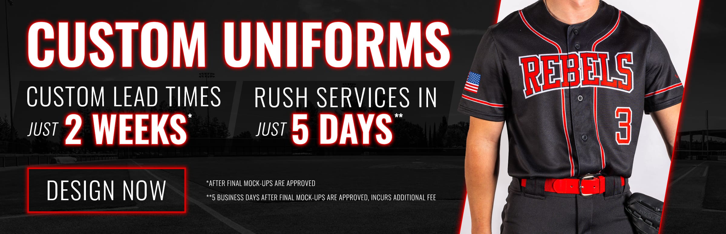 Custom Baseball Uniforms - Design Now