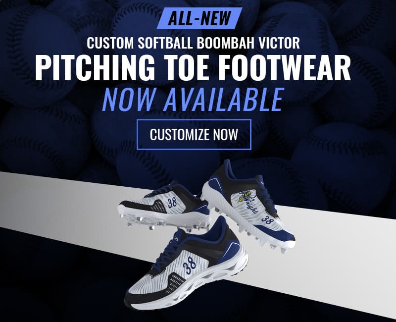 Custom Boombah Victor Softball Pitching Toe Footwear - Desgin Now