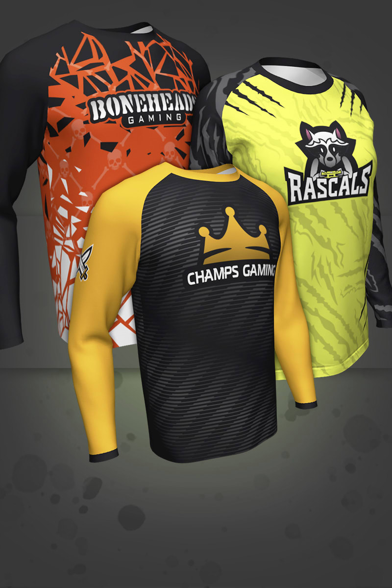 design sublimation esports and gaming jersey or merchandise