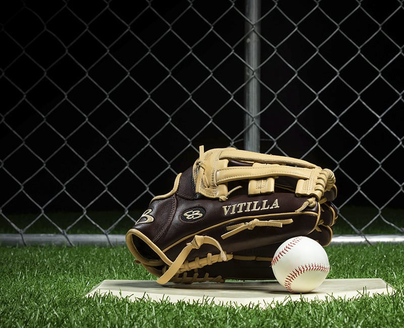 Blonde Baseball Gloves 