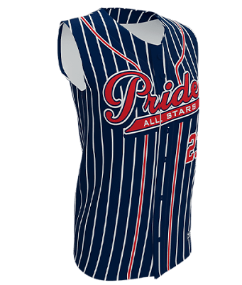 Boombah Custom Full Button Sleeveless Jersey