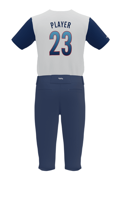 Back Royal Lions 2 Button Short Sleeve Jersey & Pant