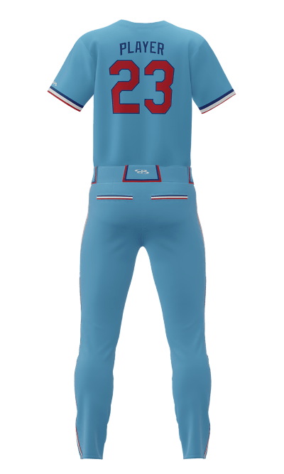 Back Columbia Thunder Full Button Short Sleeve Jersey & Pant