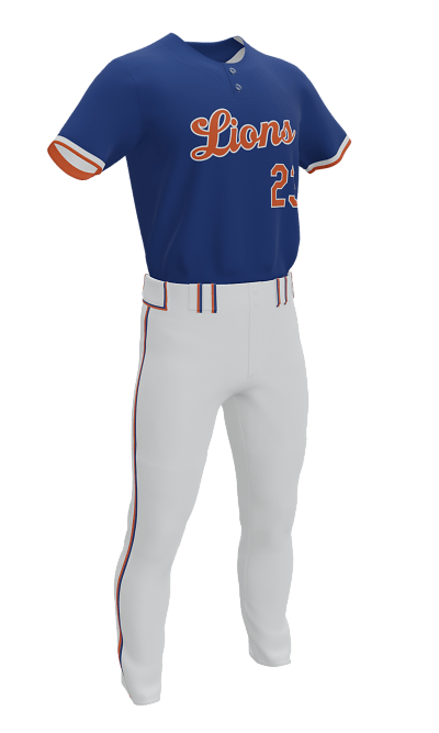 Royal Lions 2 Button Short Sleeve Jersey & Pant