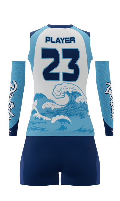 Back White Riptide Sleeveless Jersey and Fury 4 Inch Shorts