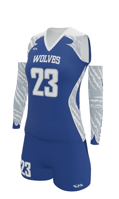 Left Royal Spartan Sleeveless Jersey  and Attack 3 Inch Shorts