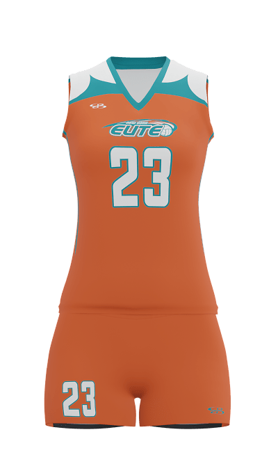Front Oragne Elite Sleeveless Jersey & Attck 3 inch Short