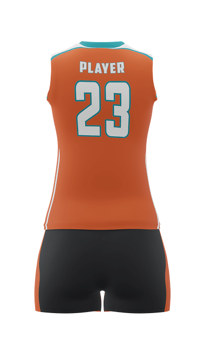 Back Oragne Elite Sleeveless Jersey & Attck 3 inch Short