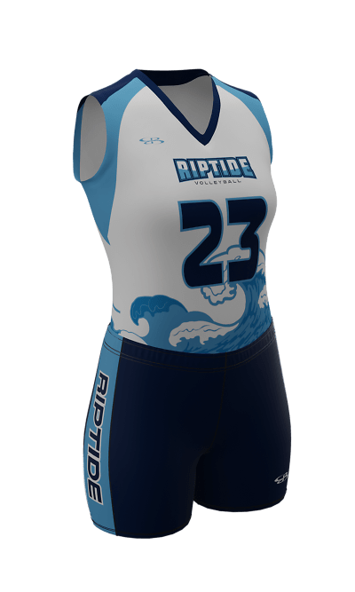 White Riptide Sleeveless Jersey & Fury 4 inch Short