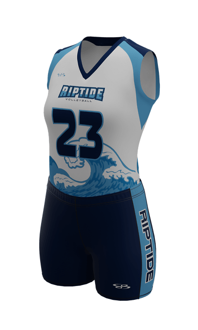 Left White Riptide Sleeveless Jersey & Fury 4 inch Short