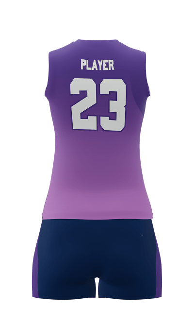 Back Purple Force Sleeveless Jersey & Attak 4 inch Short
