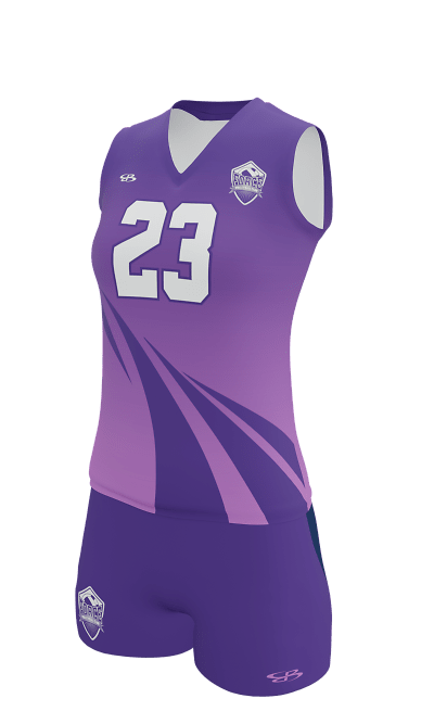 Left Purple Force Sleeveless Jersey & Attak 4 inch Short