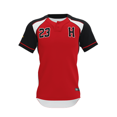 Cricket Jerseys Uniform Kit Customized Red Blue With Buttons 2