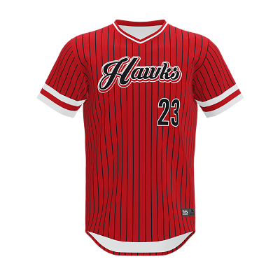  Custom Pinstripe Baseball Jersey Button Down Shirt