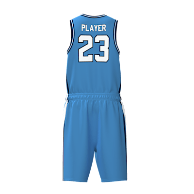 Custom Men's Single Ply Basketball Jersey and Shorts Alternate View 2