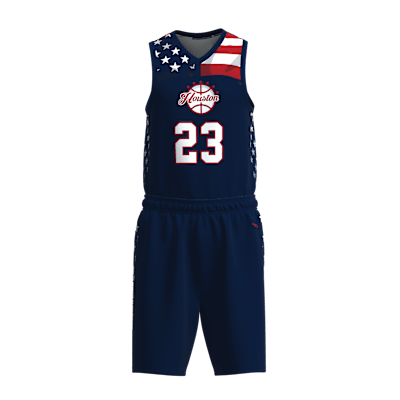 Custom Men's Single Ply Basketball Jersey and Shorts Alternate View 1