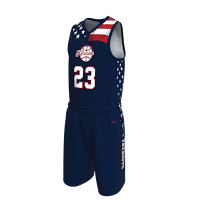 Custom Men's Single Ply Basketball Jersey and Shorts Alternate View 3