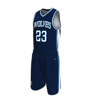 Custom Men's Single Ply Basketball Jersey and Shorts Alternate View 3