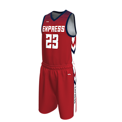 Custom Men's Single Ply Basketball Jersey and Shorts Alternate View 3