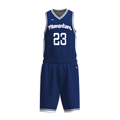 Custom Men's Single Ply Basketball Jersey and Shorts Alternate View 1