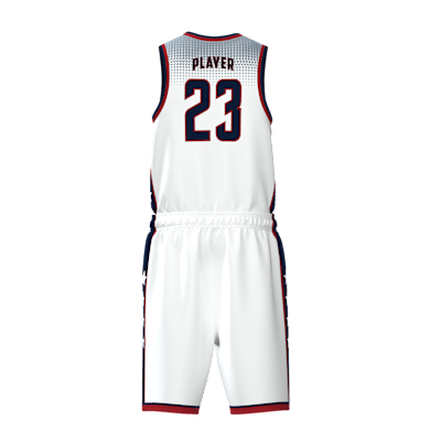 Custom Men's Single Ply Basketball Jersey and Shorts Alternate View 2