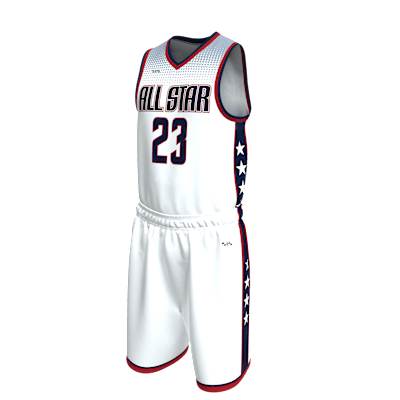 Custom Men's Single Ply Basketball Jersey and Shorts Alternate View 3
