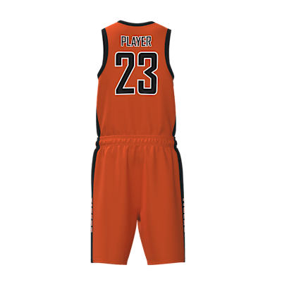 Custom Men's Single Ply Basketball Jersey and Shorts Alternate View 2