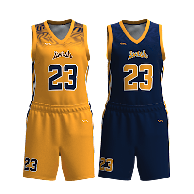 Custom Women's Reversible Basketball Jersey and Shorts Alternate View 1