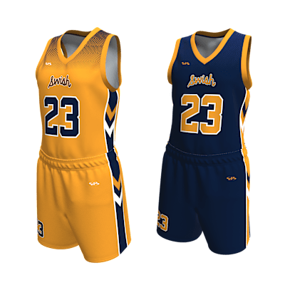Custom Women's Reversible Basketball Jersey and Shorts Alternate View 3