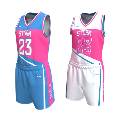 Custom Women's Reversible Basketball Jersey and Shorts Alternate View 3