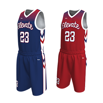 Custom Men's Reversible Basketball Jersey and Shorts Alternate View 3