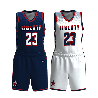 Custom Women's Reversible Basketball Jersey and Shorts Alternate View 1