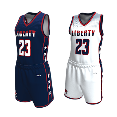 Custom Women's Reversible Basketball Jersey and Shorts Alternate View 3