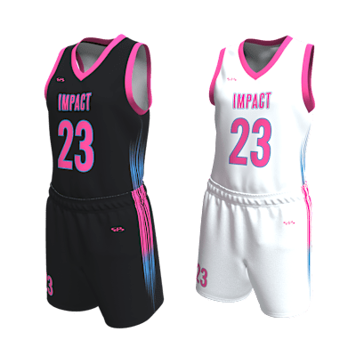 Custom Women's Reversible Basketball Jersey and Shorts Alternate View 3