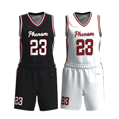 Custom Women's Reversible Basketball Jersey and Shorts Alternate View 1