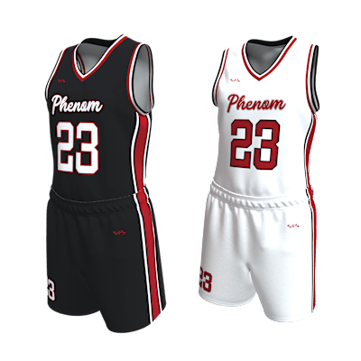 Custom Women's Reversible Basketball Jersey and Shorts Alternate View 3