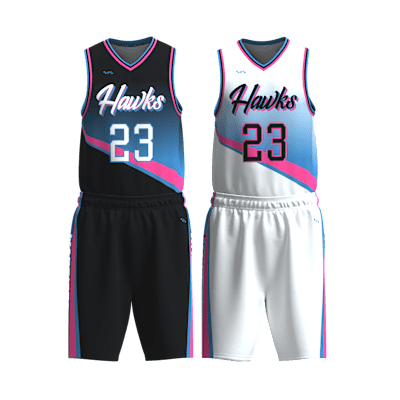 Custom Men's Reversible Basketball Jersey and Shorts Alternate View 1