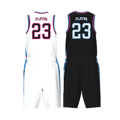 Custom Men's Reversible Basketball Jersey and Shorts Alternate View 2