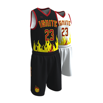 Custom Men's Reversible Basketball Jersey and Shorts