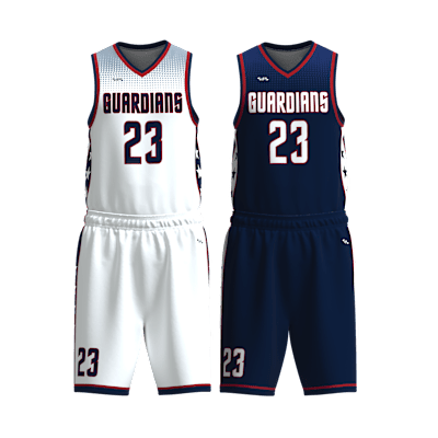 Custom Men's Reversible Basketball Jersey and Shorts Alternate View 1