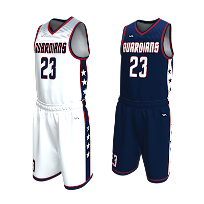 Custom Men's Reversible Basketball Jersey and Shorts Alternate View 3